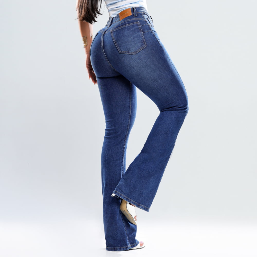 Calça Jeans Feminina Flare Modeladora - RX4122