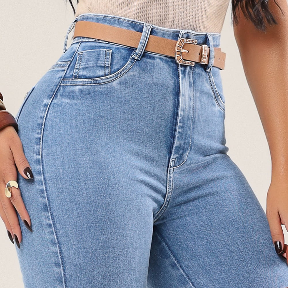 Calça Feminina Azul Claro Corte Clássico Roxx Jeans